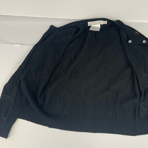 💥SALE💥 Berkeley Cashmere Black Beated Sz S P - Picture 11 of 15